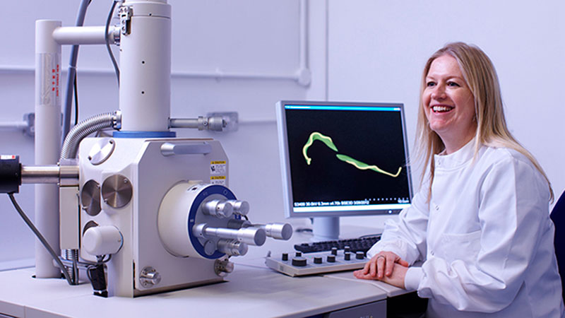 A researcher in a lab