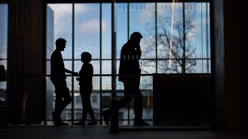 Students talking