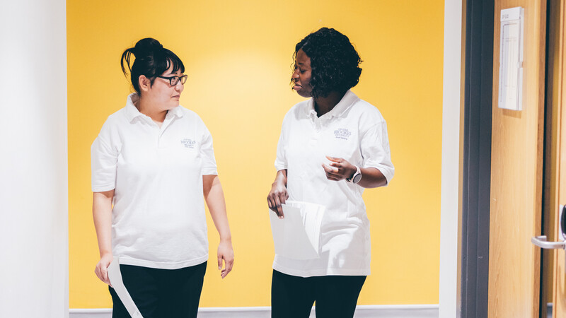 Two healthcare students