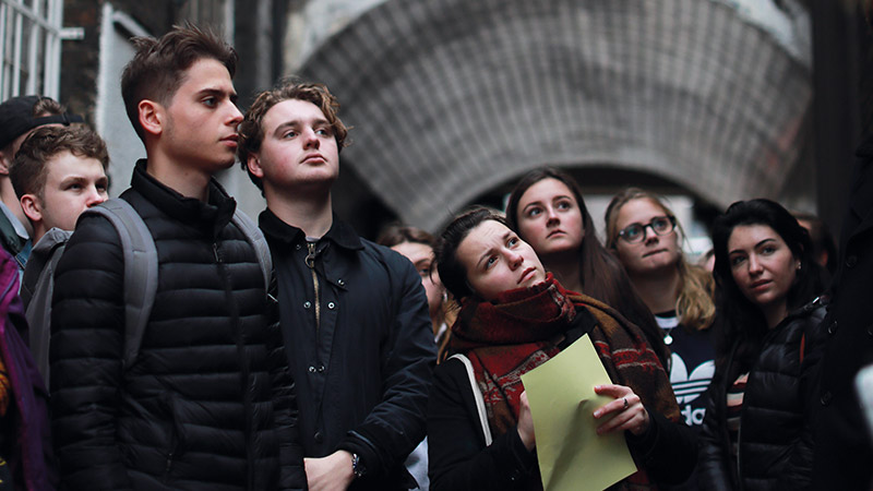 Students on field trip
