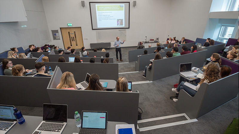 Students in a lecture Students in a lecture
