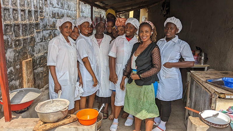 a group of cooks in a kitchen