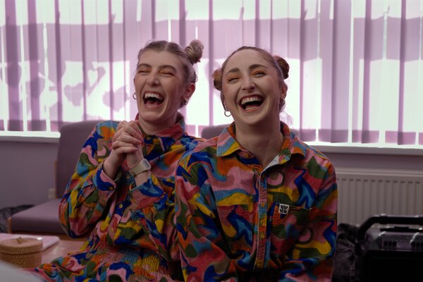 Smiling dancers