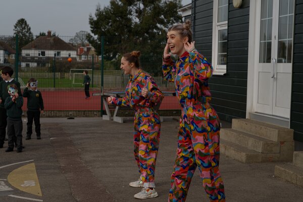 Instructors in the playground