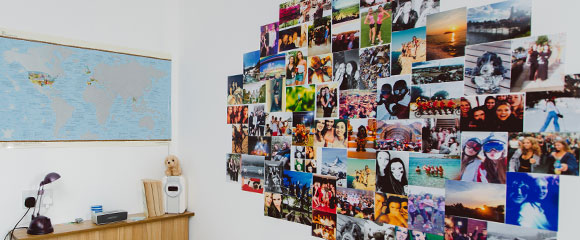 Student room in halls