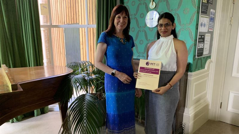 student with certificate