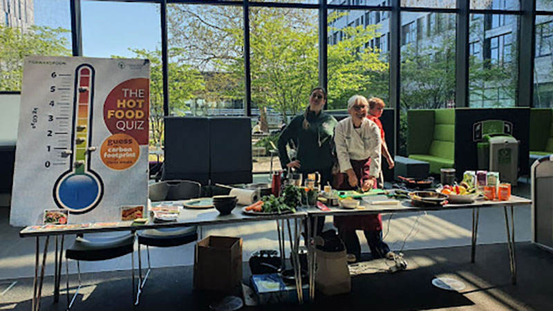 Staff at an event