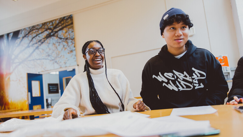 Students in classroom