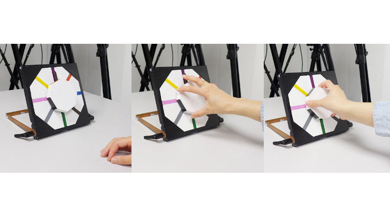 Hand movements during a test