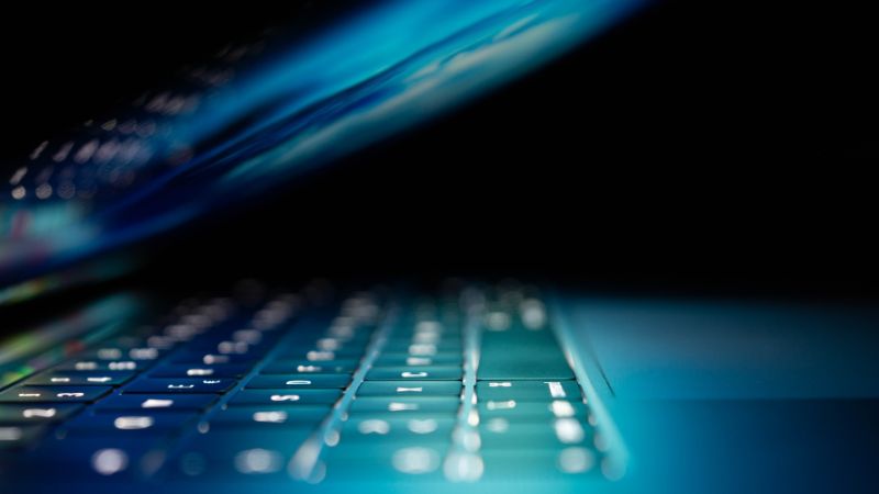 abstract photo of an open laptop