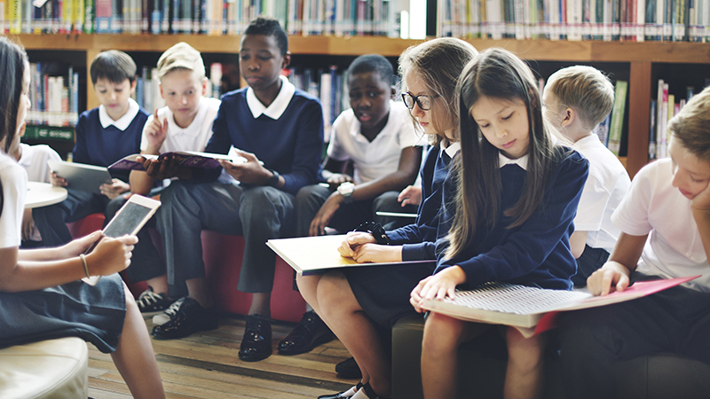 Children at school