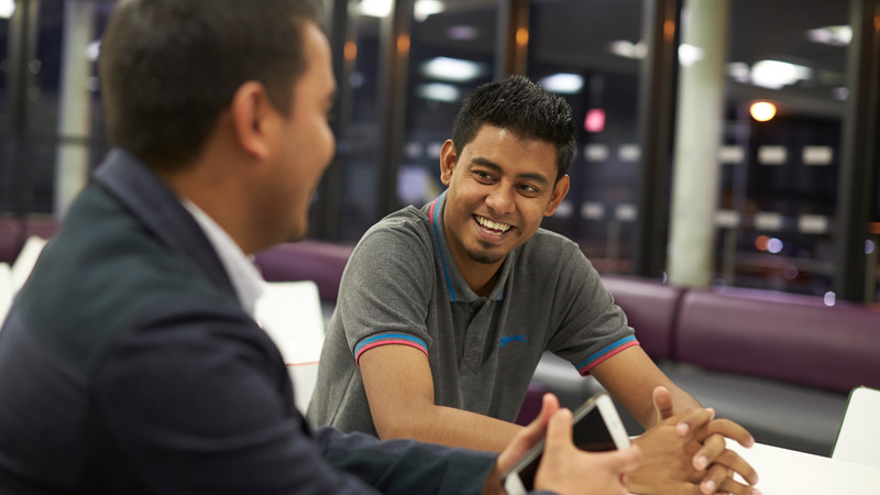 OCAED consultant with a client