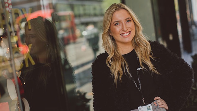 student smiling