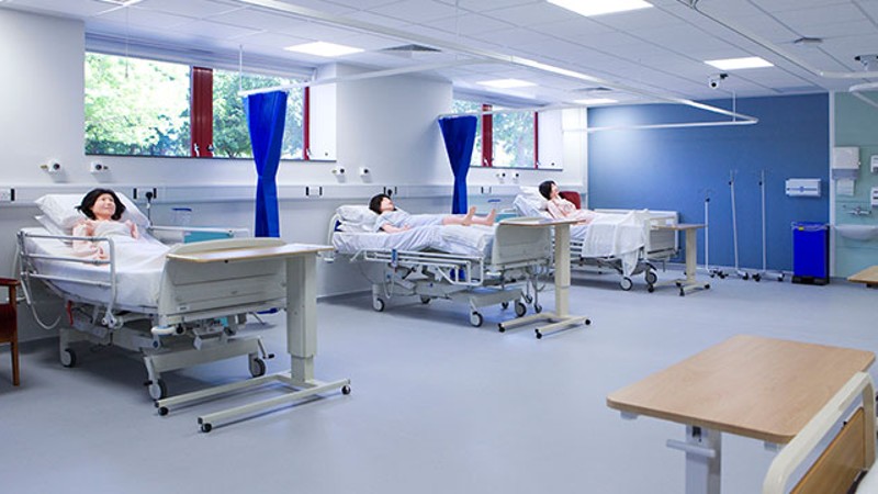 ward with practise dummies